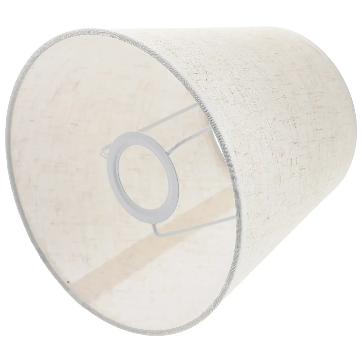 Abat-jour tissu E27 moderne pour lampe de chevet et bureau - Blanc ou Rouge – Image 2