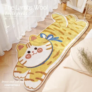 Tapis pelucheux 100% Polyester Motif Cartoon 60x160 cm Confort