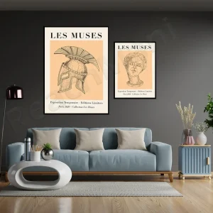 Toile Canvas Les Muses haute qualité – buste grec décoratif