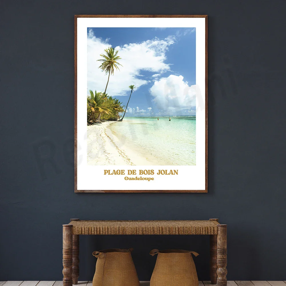 Impression sur toile Guadeloupe paysage huile – décoration murale élégante – Image 8