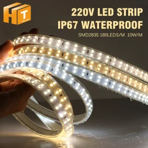 Ruban LED étanche haute luminosité 120LED/m pour extérieur - Différentes longueurs