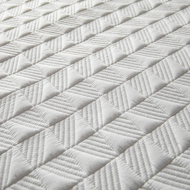 Couvre-lit matelassé à carreaux en coton et polyester pour lit 1.2m à 2.2m - Ombre Interieur – Image 6