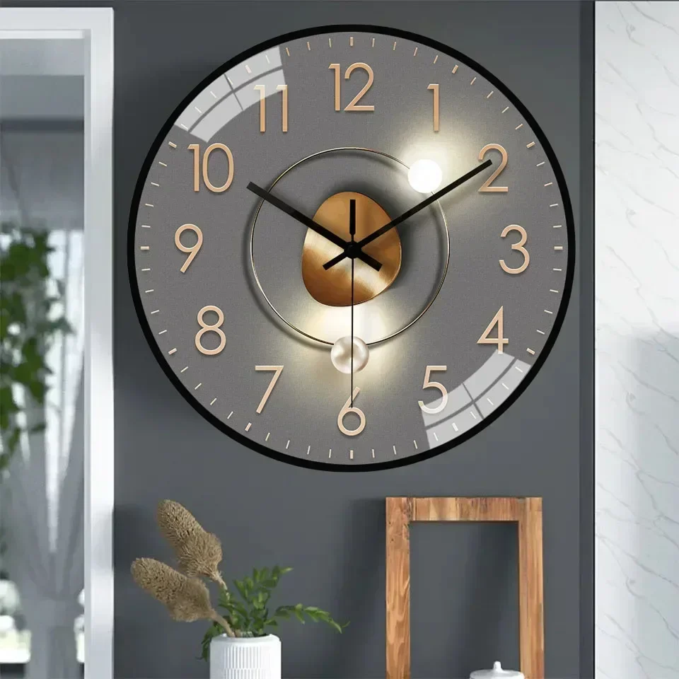 Horloge murale silencieuse sans tic-tac pour salon et chambre - Design original et coloré