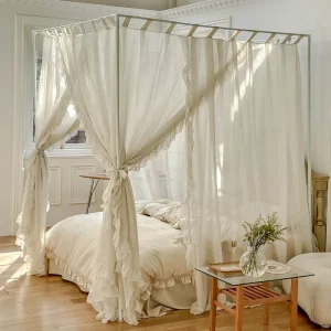 Moustiquaire Palace en Polyester/Coton Trois Portes Sans Armature