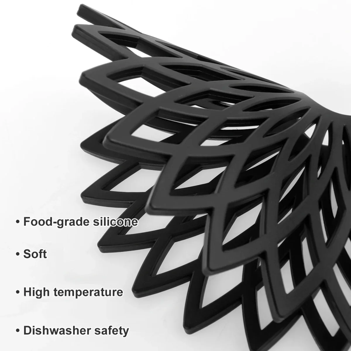 Set de 9 dessous de plat en silicone antidérapants, résistants à la chaleur 250°C, pour table et cuisine moderne – Image 5