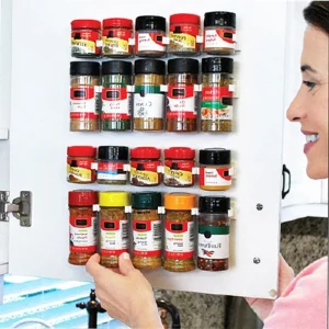 Étagère à épices 1-4 couches, organisateur mural pour cuisine, support de rangement avec crochets à clip