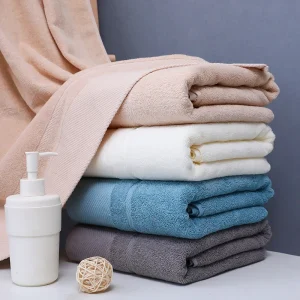 Serviette de bain coton peigné 100% bio grande 70x140 cm