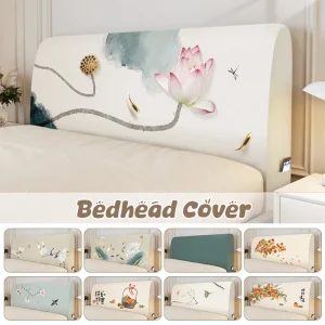 Housse de tête de lit élastique universelle anti-poussière pour décoration chambre