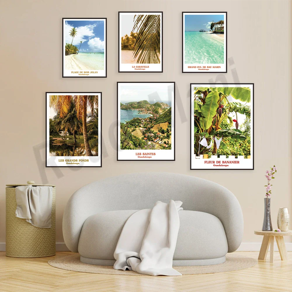 Impression sur toile Guadeloupe paysage huile – décoration murale élégante – Image 5