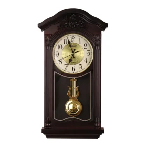 Grande Horloge Murale 3D Vintage Pendule Européenne Antique Décor de Salon Loft 50x27cm