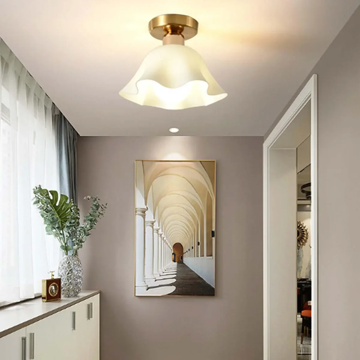 Abat-jour vintage pour lampe de chevet en PVC, décoration intérieure élégante pour salon et chambre – Image 4