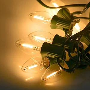 Guirlande lumineuse LED C7 étanche pour décoration de chambre et extérieur - Ambiance vintage