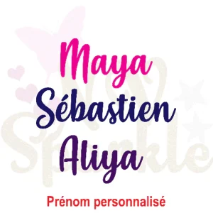 Prénom personnalisé flex thermocollant Misses