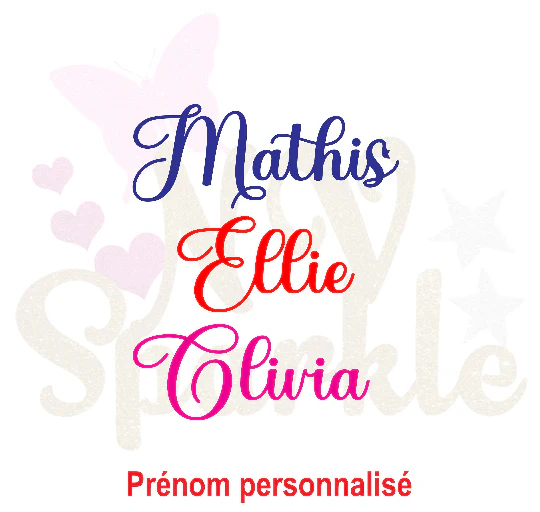 Prénom personnalisé flex thermocollant Diary – Image 2