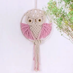 Chouette En Macramé