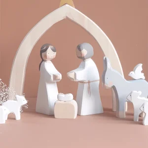 Grande crèche de Noël / Pack Essentiel & Arche Étoilée