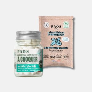 Dentifrice à croquer BIO – Menthe Glaciale | PAOS