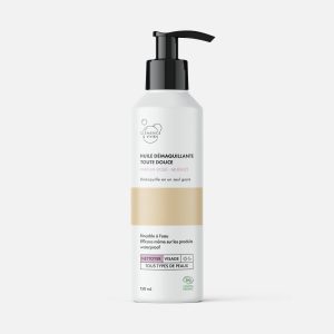 Huile démaquillante toute douce – Parfum rose-muguet – Clémence & Vivien