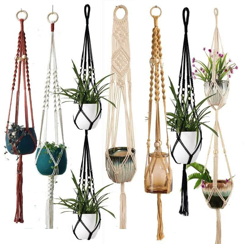 Macramé Suspension Plante – Image 2
