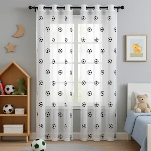 Rideau de chambre pour garçon motif ballon