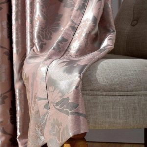 Rideau Jacquard Avec Fleurs Baroque