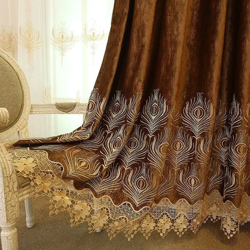 Rideau Marron Foncé