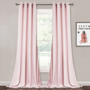 Rideau Velours Rose