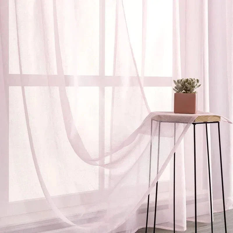 Rideau Voilage Rose – Image 3