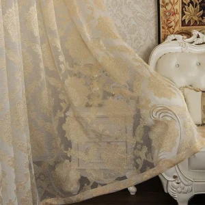 Voilage Beige Et Blanc