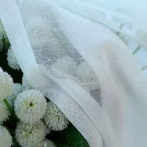 Voilage blanc chic pour salon