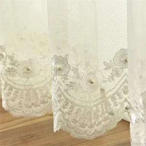 Voilage Blanc Romantique